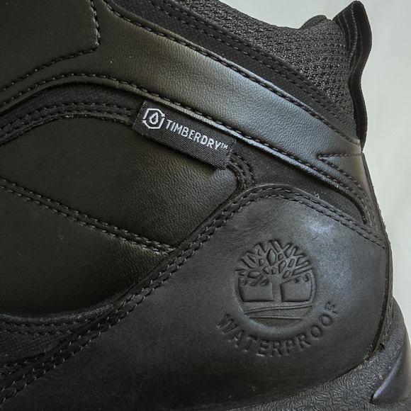 Timberland Mt Maddsen Mid Waterproof Black Leather Hiking Boots Mens 11.5 A2960‎ main image 6